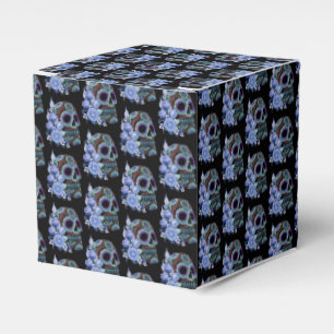 Ballotins Blue Floral Black Sugar Skull Jour des morts