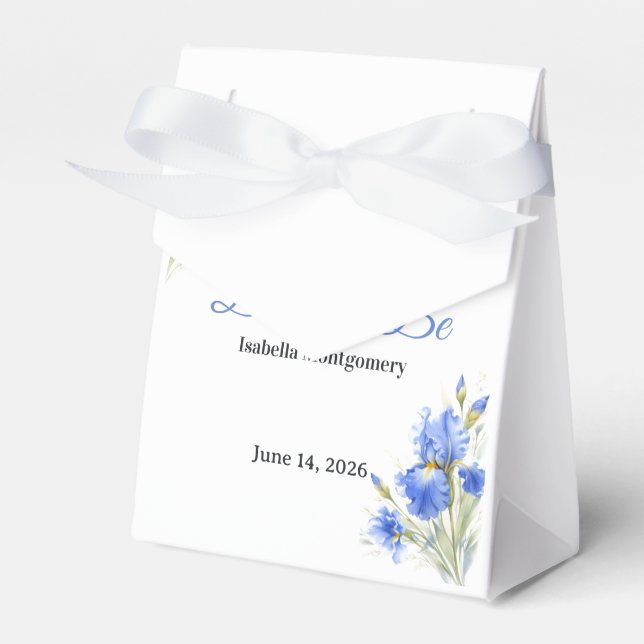 Ballotins Blue Iris Bride to Be Something Blue Bridal Shower (Verso)