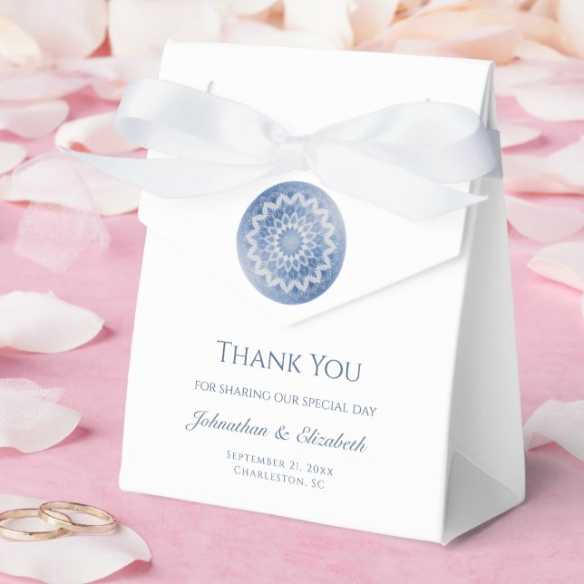 Ballotins Blue Lace Mandala Wedding (Mariage)