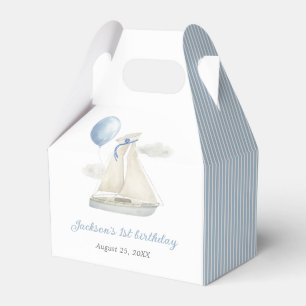 Ballotins Blue Pastel Nautical Sail Bateau 1er Anniversaire