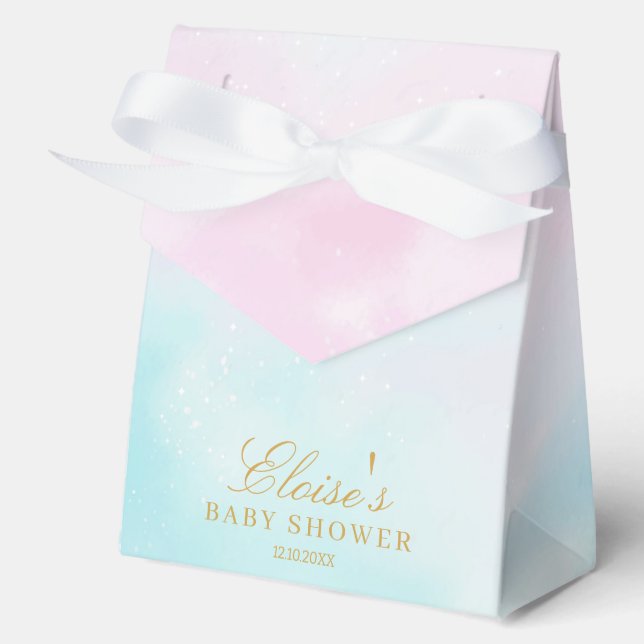 Ballotins Blue Pink Ombre Gender Reveal Neutral Baby Shower (Recto)