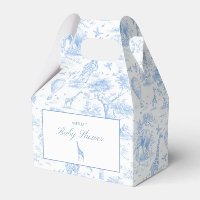 Ballotins Blue Safari Toile de Jouy (Verso)