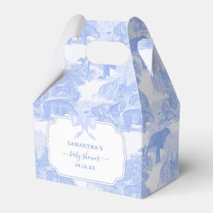 Ballotins Blue Toile Jungle Animaux Safari Chinoiserie