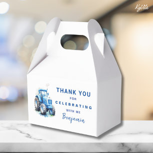 Ballotins Blue Tractor Gable Box Modèle Garçon Anniversaire