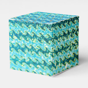 Ballotins Blue Turquoise Étincelle Océan Mermaid Waves Motif