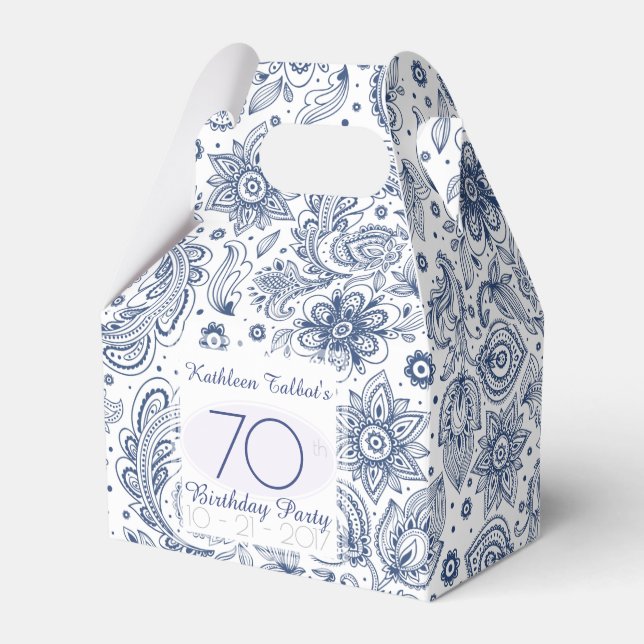 Ballotins Blue Vintage 70e anniversaire Merci Ballotin (Verso)