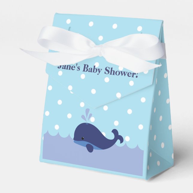 Ballotins Blue Whale thème Baby shower de garçon Ballotin! (Verso)