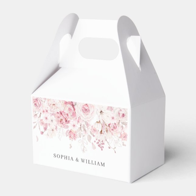 Ballotins Blush Floral Wedding Favor Cadeau (Verso)