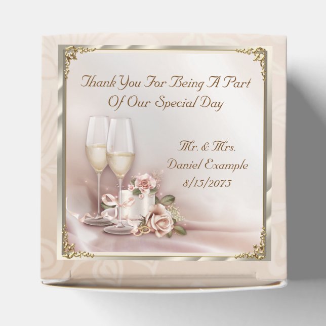 Ballotins Blush Wedding Favor Cadeaux (Haut)