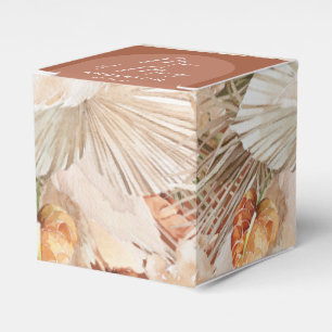 Ballotins Bohème boho boîte de faveur de mariage en terre cu