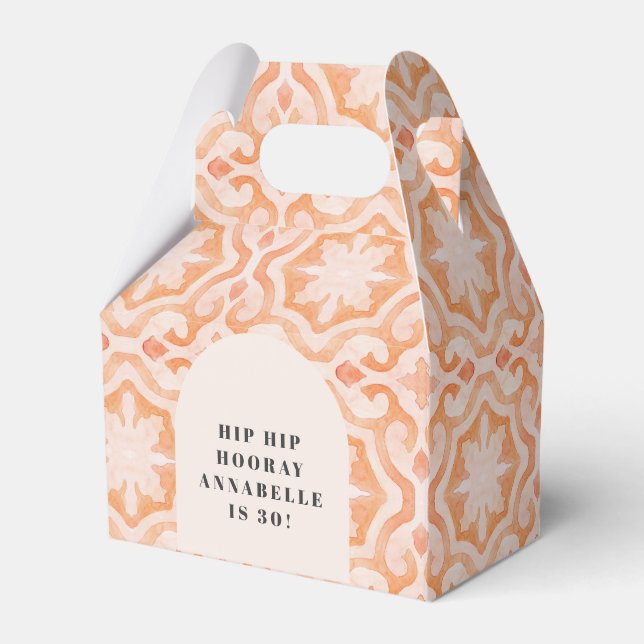 Ballotins Bohème marocain aquarelle pastel anniversaire (Verso)