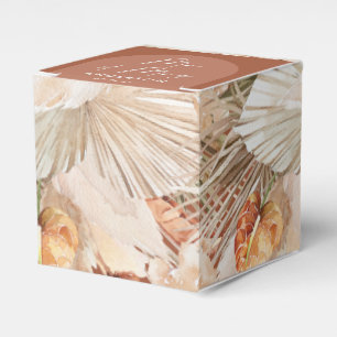 Ballotins Bohenian boho rouille terracotta boîte de mariage