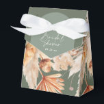 Ballotins Bohenian boho sauge vert nuptiale<br><div class="desc">Boho bohème moderne sauge vert feuille de palme pampas herbe séché botanique tendance élégant aquarelle fleurie conception ballotin de douche nuptiale. Partie d'une collection mariage.</div>