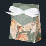 Ballotins Bohenian boho sauge vert nuptiale<br><div class="desc">Boho bohème moderne sauge vert feuille de palme pampas herbe séché botanique tendance élégant aquarelle fleurie conception ballotin de douche nuptiale. Partie d'une collection mariage.</div>