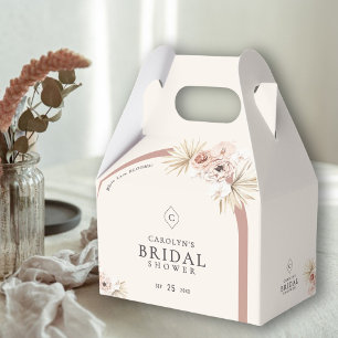Ballotins Boho Aquarelle Floral Fête des mariées Arc Moderne