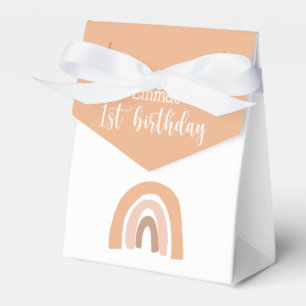 Ballotins Boho Arc-en-ciel premier anniversaire Pink Pastel