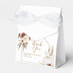 Ballotins Boho Arch Citrouille blanc Chute d'amour Ballotin