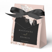 Boho Arch mariage boîte de faveur