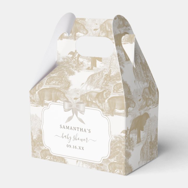 Ballotins Boho Beige Jungle Animaux Safari Chinoiserie (Verso)