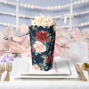 Ballotins Boho Blooms Dark Navy Bleu et Motif Bourgogne