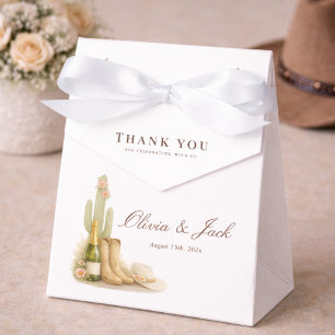 Ballotins Boho Boots & Bubbly Remerciements pour une Baby Sh