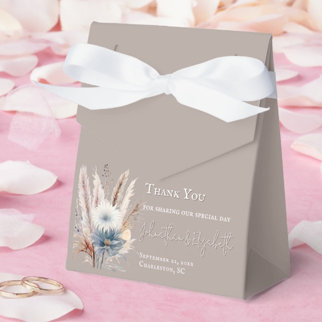 Ballotins Boho d'hiver Mariage Floral | Beige (Mariage)