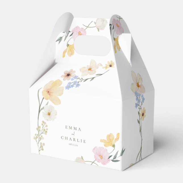 Ballotins Boho élégant Pastel Mariage Fleur sauvage (Verso)