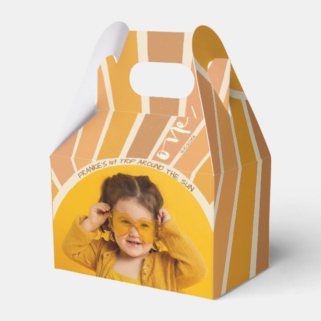 Ballotins Boho Été 1er Voyage Autour Du Soleil Anniversaire  (Verso)