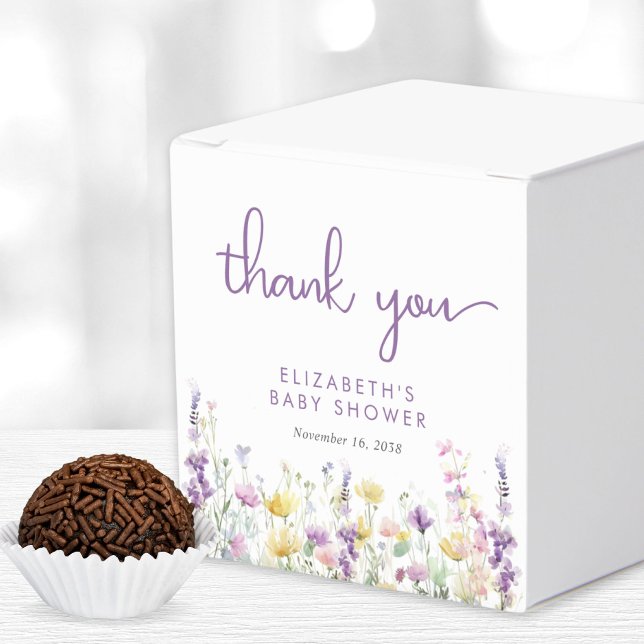 Ballotins Boho Fleur sauvage Aquarelle bébé fille douche (Créateur téléchargé)