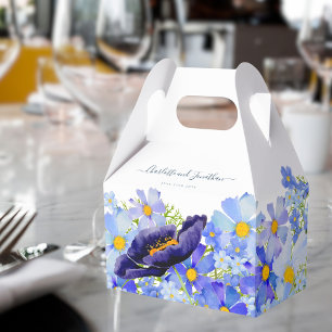 Ballotins Boho Floral Bleu Mariage Merci