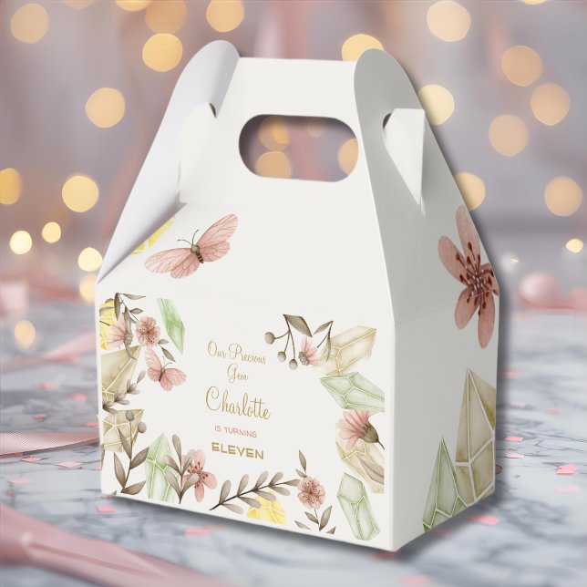 Ballotins Boho Gems Vintage Crystals aquarelle anniversaire (Créateur téléchargé)