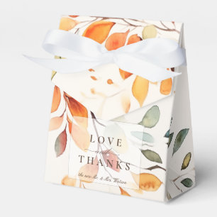Ballotins Boho moderne aquarelle automne Feuilles Mariage