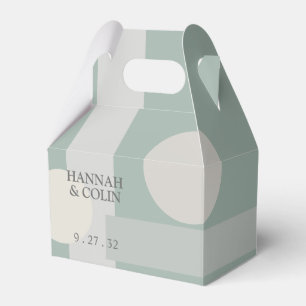 Ballotins Boho moderne géométrique Abstrait gris vert Taupe