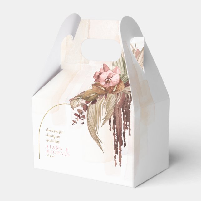 Ballotins Boho Oasis Fleurs de Mariage Remerciements ID959 (Verso)