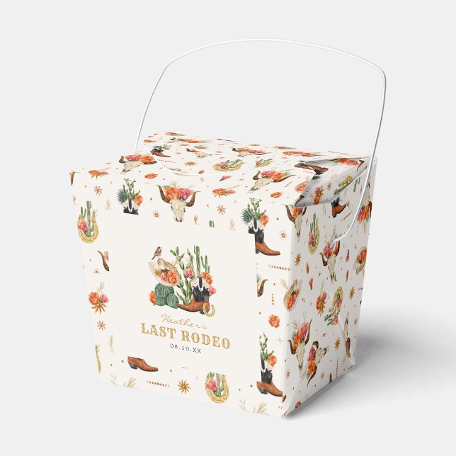 Ballotins Boho occidental (Western Theme Last Rodeo Bridal Shower Boho Favor Boxes by Painted Paperie
)