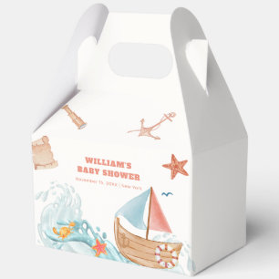 Ballotins Boho Ocean Boy Adventure Baby shower de voilier