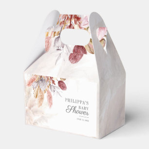 Ballotins Boho Pampas Grass séché Fleurs Baby shower fille