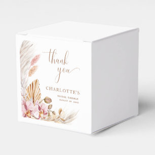 Ballotins Boho Pampas Gris Blush Pink Or FÊTE DES MARIÉES