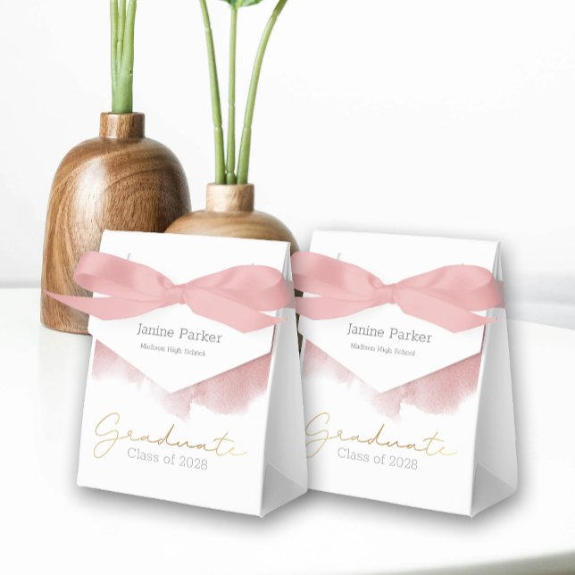 Ballotins Boho Pink Simple Photo Graduation Party (Créateur téléchargé)