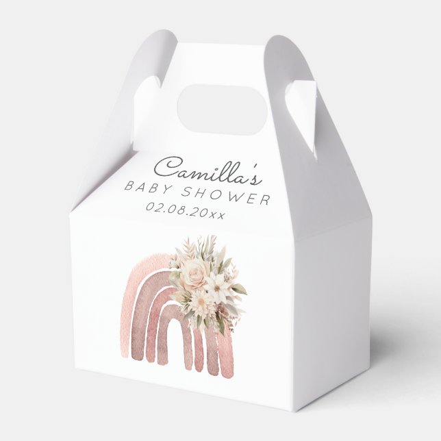 Ballotins Boho Rainbow Girl Baby shower (Verso)