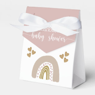 Ballotins Boho Rainbow Gold Parties scintillant Coeur bébé