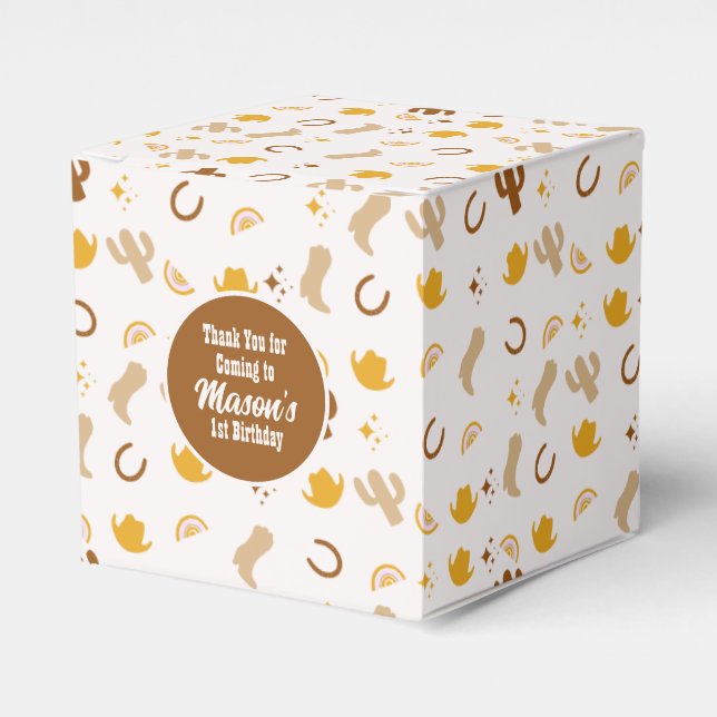 Ballotins Boho Rodeo Anniversaire Cowgirl Rainbow Party (Verso)