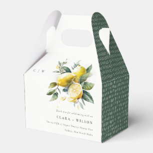 Ballotins Boho Rustique Aquarelle Jaune Citron Jaune Mariage