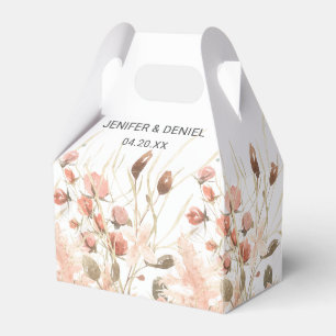 Ballotins Boho séché aquarelle Mariage floral