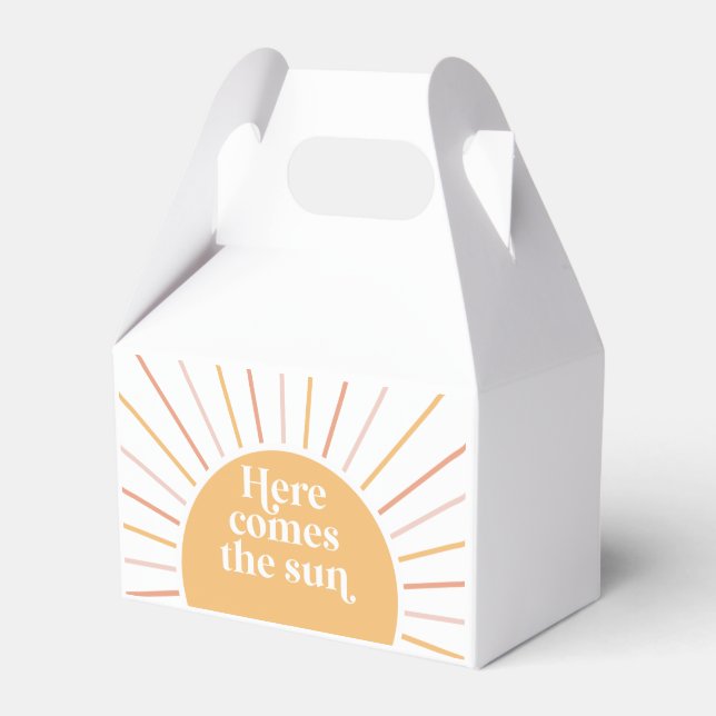 Ballotins Boho Sunshine Here Comes the Sun Boîte de Faveurs (Verso)