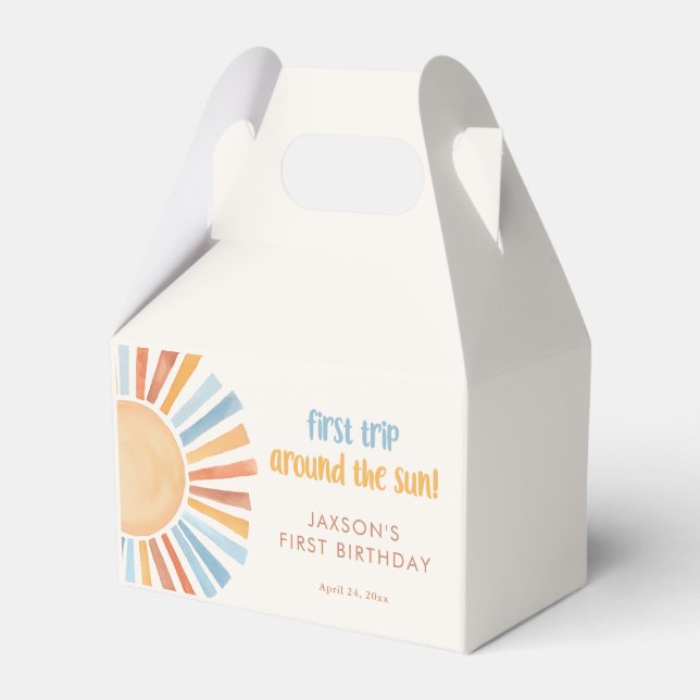 Ballotins Boho Sunshine Premier voyage autour de l'anniversa (Verso)