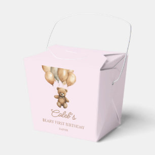 Ballotins Boho Teddy Bear Beary Première fête d'anniversaire
