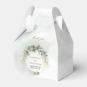 Ballotins Boho verdure eucalyptus cadre doré