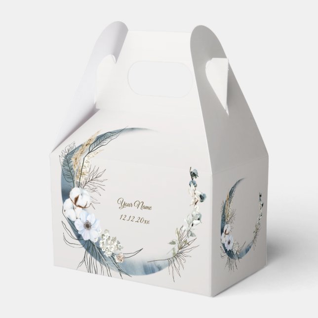 Ballotins Boho White Orchidée Fleurs Blue Moon Elegant Party (Verso)