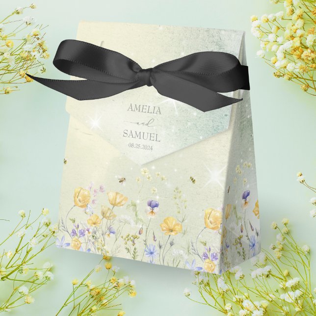 Ballotins Boho Wildflower Rustique mariage vert (Créateur téléchargé)